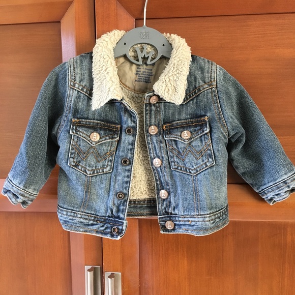 baby denim sherpa jacket